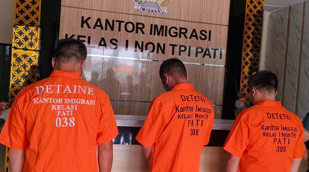 Tiga WNA China diamankan di Kantor Imigrasi Kelas I Pati